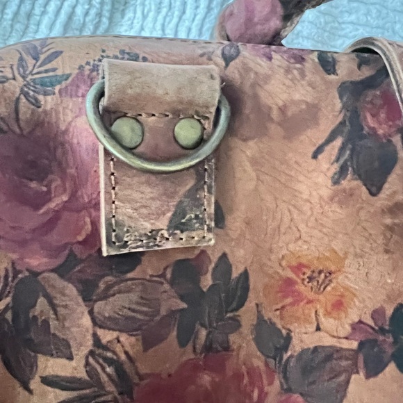 Like New Odi Lynch Medium Large Doctor Bag w/ Strap in Floral Print Leather No14 - Picture 13 of 13